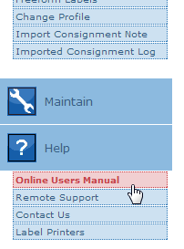 User Manual access