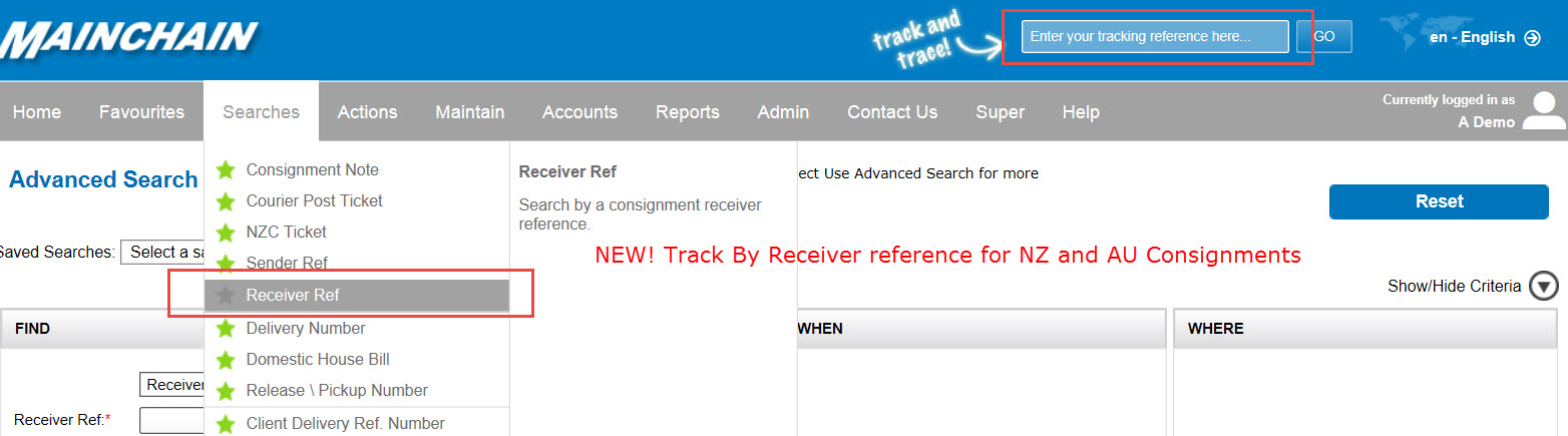 Receiver Reference Tracking 