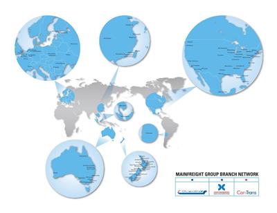 Mainfreight World Map 2012
